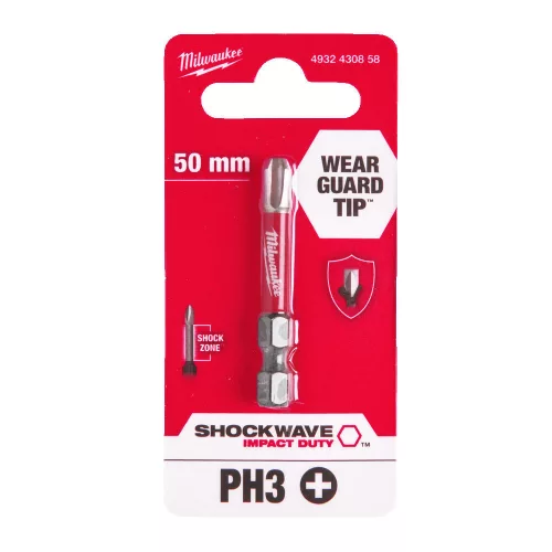 Milwaukee Shockwave bit PH3 50mm-1db