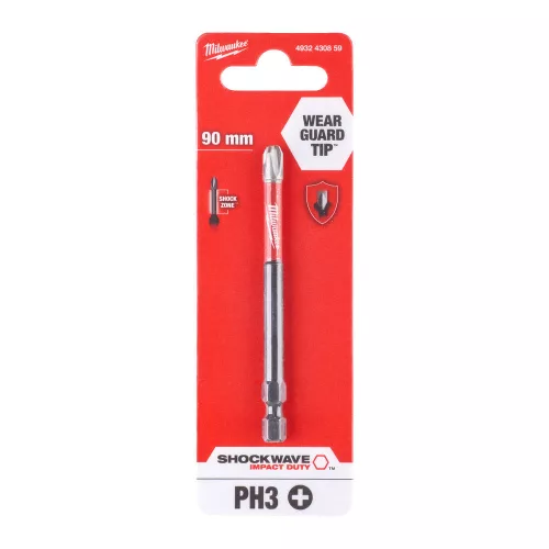 Milwaukee Shockwave bit PH3 90mm-1db