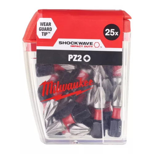 Milwaukee Shockwave bit CD PZ2 25mm-25db (Rendelési egység 10 db)