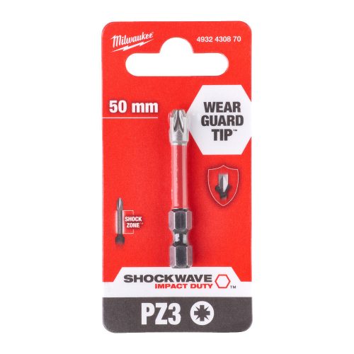 Milwaukee Shockwave bit PZ3 50mm-1db