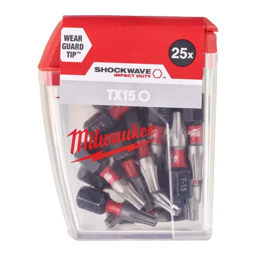 Milwaukee Shockwave bit CD TX15 25mm-25db (Rendelési egység 10 db)