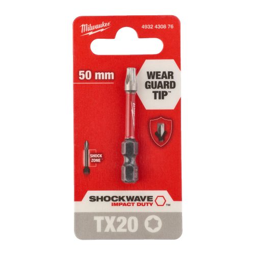 Milwaukee Shockwave bit TX20 50mm-1db