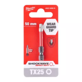 Milwaukee Shockwave bit TX25 50mm-1db