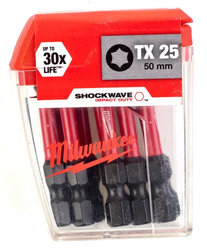 Milwaukee Shockwave bitCD TX25 50mm-10db (Rendelési egység 10 db)