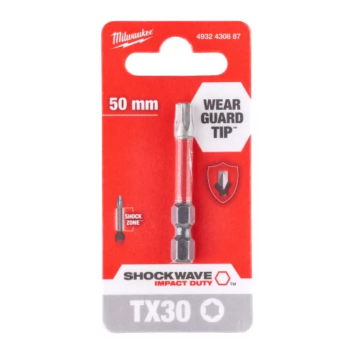 Milwaukee Shockwave bit TX30 50mm-1db