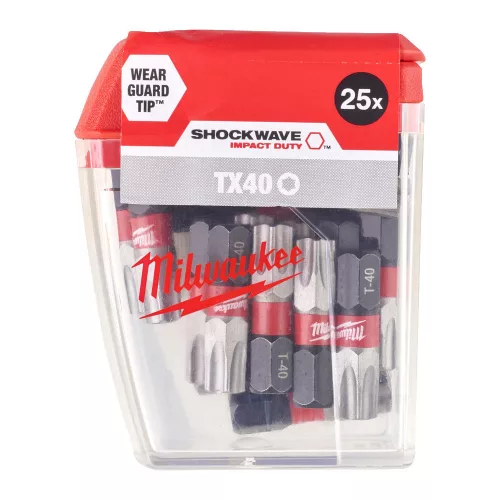 Milwaukee Shockwave bit CD TX40 25mm-25db (Rendelési egység 10 db)