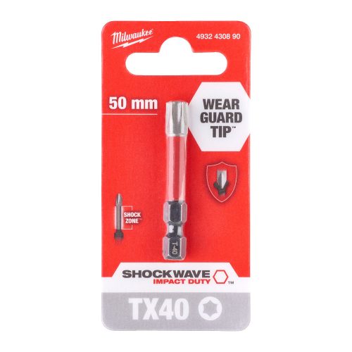 Milwaukee Shockwave bit TX40 50mm-1db
