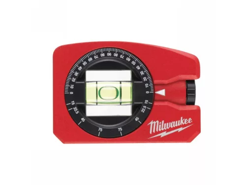 Milwaukee Zseb Vízmérték szögmérővel, mágneses, 8 cm 1 db (Rendelési egység 6