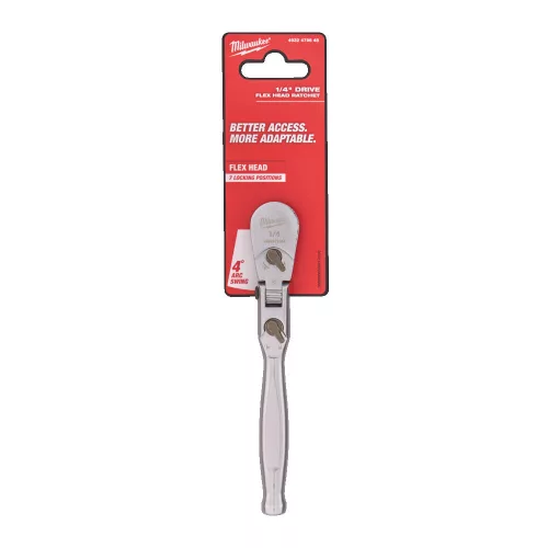 Milwaukee 1/4' Racsnis csuklós hajtókar 139,7 mm