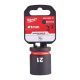 Milwaukee 1/2' Dugókulcs hatlapú, gépi, rövid 21 mm - 1 db