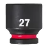 Milwaukee 1/2' Dugókulcs hatlapú, gépi, rövid 27 mm - 1 db
