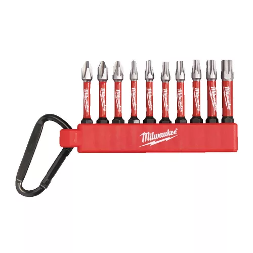 Milwaukee Karabineres Shockwave bit 10 részes -10 db