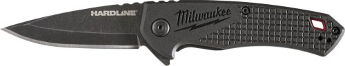 Milwaukee Összecsukható kés sima élű 64 mm, D2 acél, fekete - 1 db