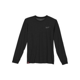 Milwaukee HTLSBL M - Hibrid hosszú ujjú póló Fekete