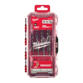   Milwaukee Red Cobalt HSS-G Co fémfúró  DIN 338  Készlet (8 részes) 1 db