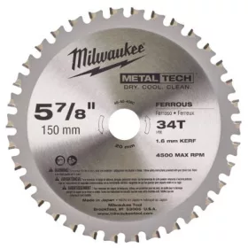   Milwaukee Körfűrészlap gérvágókhoz (Fém) 150x20x1.6x34 1 db