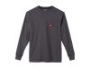 Milwaukee WTLSG-L Hosszú ujjú zsebes póló Sötétszürke