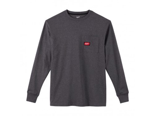 Milwaukee WTLSG-L Hosszú ujjú zsebes póló Sötétszürke