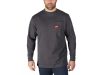 Milwaukee WTLSG-L Hosszú ujjú zsebes póló Sötétszürke
