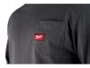 Milwaukee WTLSG-L Hosszú ujjú zsebes póló Sötétszürke