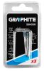 GRAPHITE Csapos csiszolókő 3x8mm, henger, szár 3.2mm, 3db