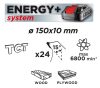 GRAPHITE Körfűrészlap, keményfém, 150X10, 1,6mm, Z24, 58G008-hoz, Energy+