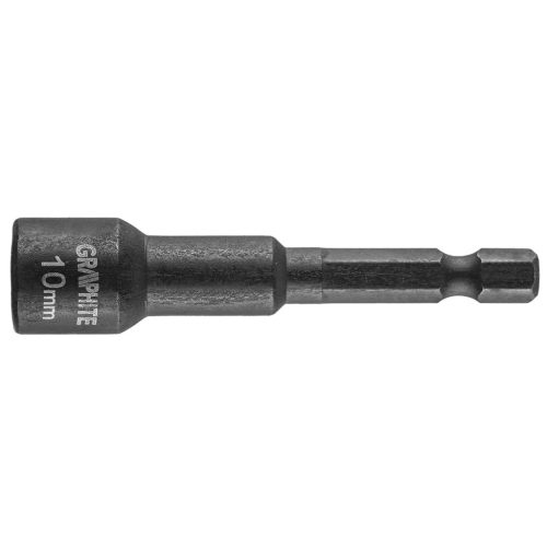 GRAPHITE Csavarbehajtó ütvecsavarozókhoz, hatlapú, mágneses, 10mm