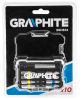 GRAPHITE Csavarhúzó bitkészlet, 10 részes, bitek 25mm - 8db, mágneses bittartó 1db., univerzális doboz 1db