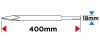 GRAPHITE Hegyesvéső SDS MAX önélező 18x400mm