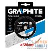 GYÉMÁNTVÁGÓ GRAPHITE 57H634 125MM TURBO HÛTÕB.