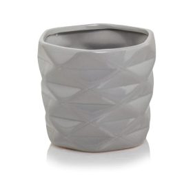 Kaspó Geomi 15 cm szürke