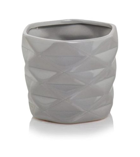 Kaspó Geomi 15 cm szürke