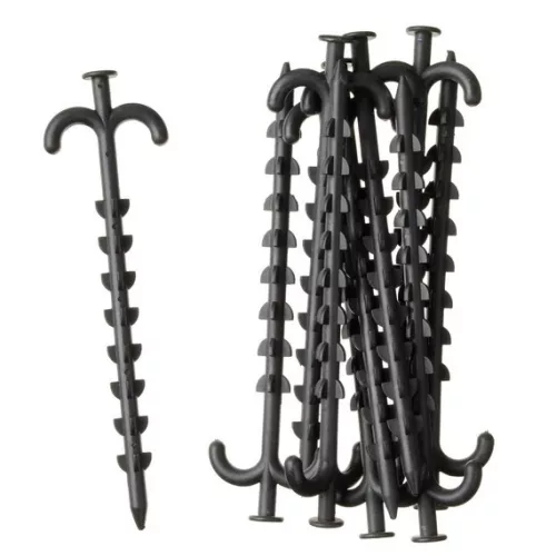 Leszúró tüske, talajtakaróhoz, műanyag, visszaszedhető, 25 cm, 10db-os csom