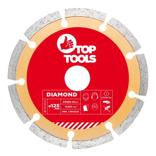 Top Tools Gyémánt vágókorong 125mm szegmentált