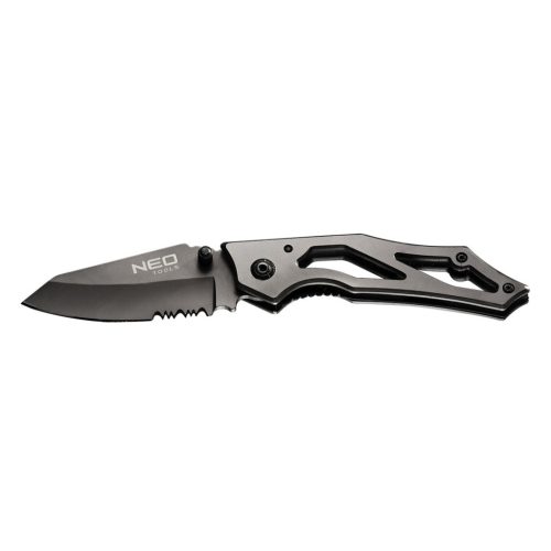 NEO TOOLS Összecsukható kés, titanium, 16,7cm, penge: 7cm, súly 60 g, összecsukott 105mm