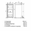 TOTYA K-2 B KLASSZIK VEGYESTÜZELÉSŰ LEMEZKAZÁN, HÁTSÓ FÜSTCSÖVES, HUZATSZABÁLYZÓVAL, HŐMÉRŐVEL, 31 KW