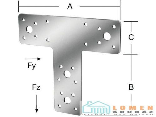 VORMANN T SZEGLEMEZ 160X98X45 70996/10 DB