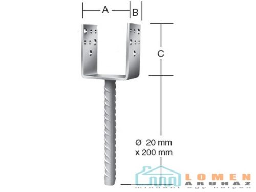 VORMANN OSZLOPTALP 71317 101X60X100 BET.