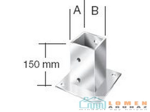 VORMANN OSZLOPTALP 71416 91X91 MM CSAV. FIX