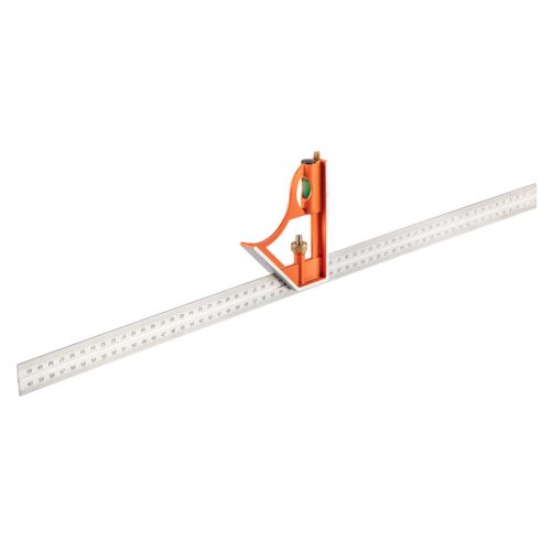 NEO TOOLS Profi szögmérő, derékszög és vonalzó, rozsdamentes-alu 60cm