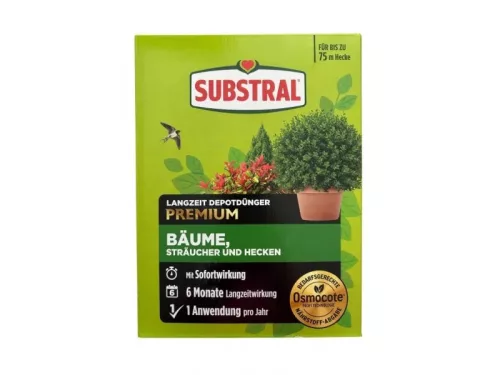Substral Osmocote trágya buxus /tuják/fenyőfélék és sövénynöv. számára 1,5 kg