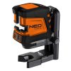 NEO TOOLS Lézeres szintező, önbeálló keresztvonallézer 20m, mágneses tartóval, zöld