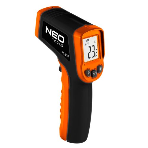 NEO TOOLS Infra hőmérő, 50-400 C, folyadék, levegő, test