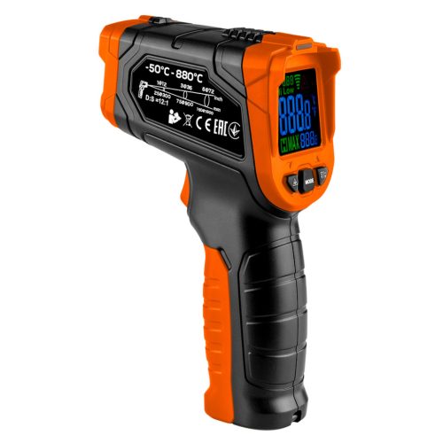 NEO TOOLS Infra hőmérő, 50-880 C, folyadék, levegő, test