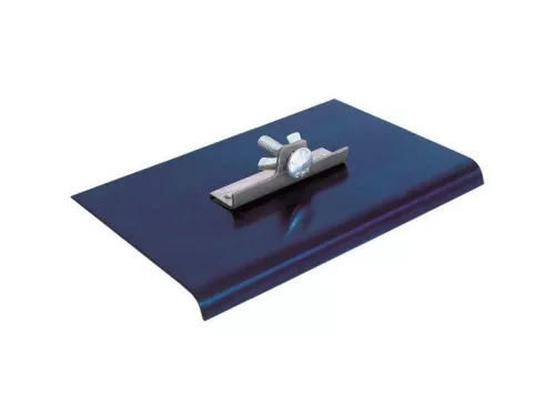 BETONTROWEL élsimító - kék acél, 229x203mm, 19mm, R22mm, nyél nélkül