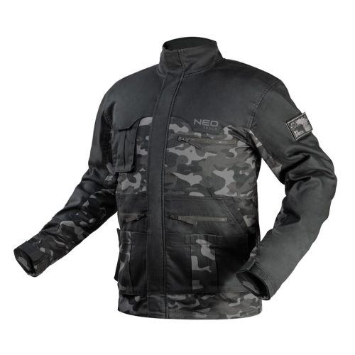 NEO TOOLS Terepmintás Munkavédelmi kabát CAMO URBAN, 60% pamut, 37% poliészter, 3% elasztán, XL