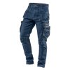 NEO TOOLS Farmer Munkásnadrág, DENIM, cipzáros oldalzsebekkel, 98% pamut, 410 g/m2, L