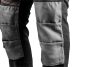 NEO TOOLS Karcsúsított(slim fit), Munkásnadrág, HD, 60% pamut, 37% polyester, 3% elastane, 285 g/m2, övvel, L