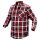 NEO TOOLS Flanel munkaing, piros-fekete-fehér, 100% pamut, XL