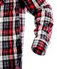 NEO TOOLS Flanel munkaing, piros-fekete-fehér, 100% pamut, XL